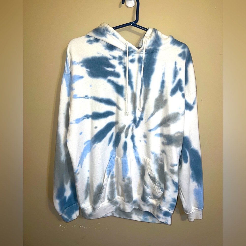 Blue tie dye hoodie